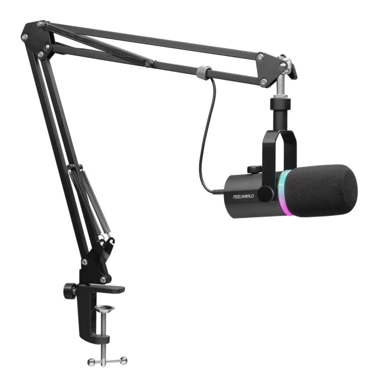 FEELWORLD PM1-AS Microfono dinamico XLR/USB per podcasting, registrazione, giochi, streaming live con braccio, PM1-AS FEELWORLD PM1-AS Microfono dinamico XLR/USB per podcasting, registrazione, giochi, streaming live con braccio, PM1-AS
